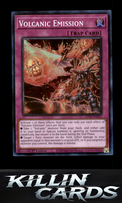 1st Edition Volcanic Emission LD10-EN023 YuGiOh Super Rare Legendary Duelists: S