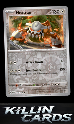 Reverse Holofoil Heatran 068/131 Pokemon Uncommon SV: Prismatic Evolutions Card