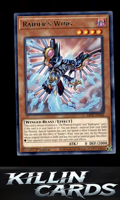 1st Edition Raider's Wing MP21-EN166 YuGiOh Rare 2021 Tin of Ancient Battles Car