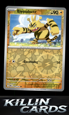 Reverse Holofoil Electabuzz 068/182 Pokemon Common SV10: Destined Rivals Card NM
