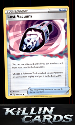 Lost Vacuum 135/159 Pokemon Uncommon SWSH: Crown Zenith Card NM