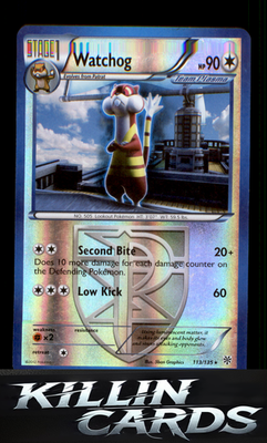 Reverse Holofoil Watchog (Team Plasma) (113) 113/135 Pokemon Rare Plasma Storm C