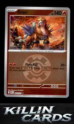 Reverse Holofoil Entei (Quick Ball) 025/217 Pokemon Rare ME: Ascended Heroes Car