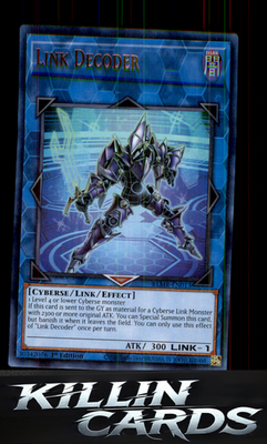 1st Edition Link Decoder BLMR-EN013 YuGiOh Ultra Rare Battles of Legend: Monstro
