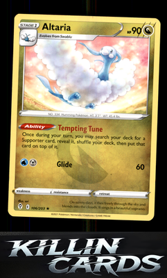 Altaria 106/203 Pokemon Rare SWSH07: Evolving Skies Card NM