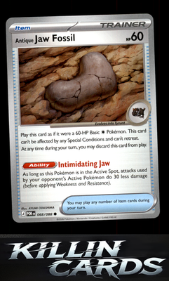 Antique Jaw Fossil 068/088 Pokemon Common ME03: Perfect Order Card NM