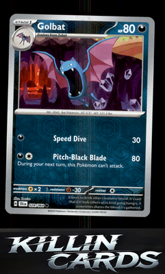 Reverse Holofoil Golbat 028/064 Pokemon Common SV: Shrouded Fable Card NM