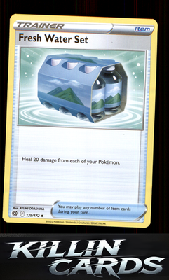 Fresh Water Set 139/172 Pokemon Uncommon SWSH09: Brilliant Stars Card NM