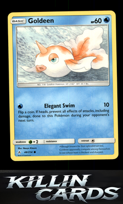 Goldeen 48/214 Pokemon Common SM - Unbroken Bonds Card NM