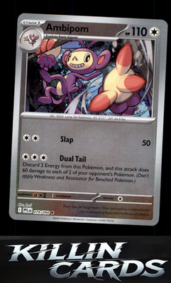 Reverse Holofoil Ambipom - 079/094 079/094 Pokemon Rare ME02: Phantasmal Flames