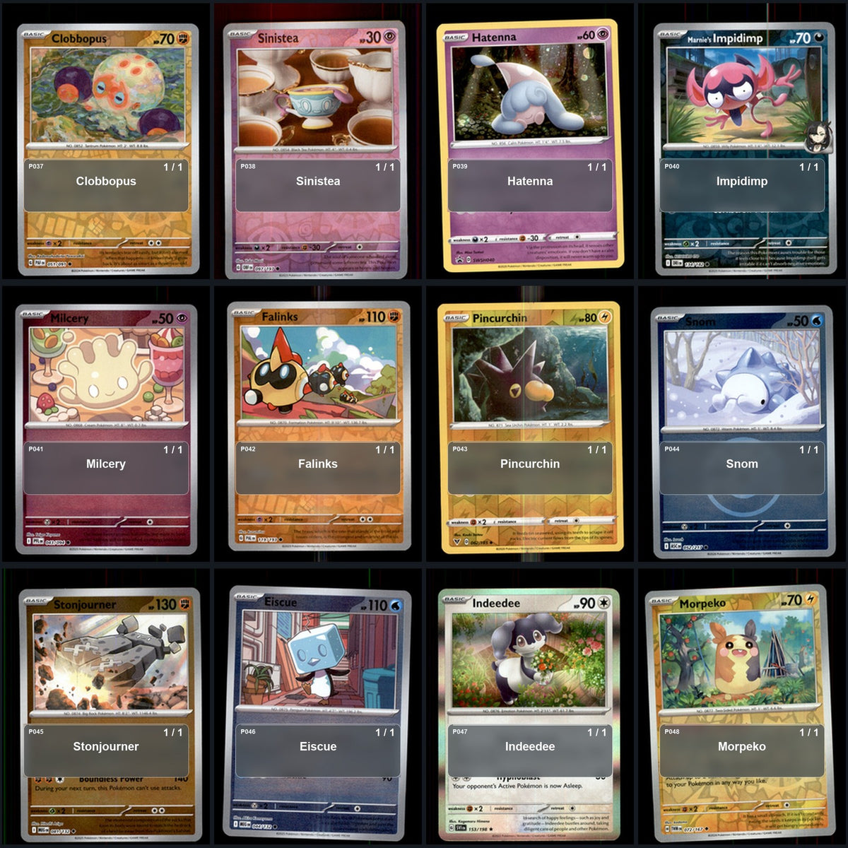 Pokemon TCG Generation 8 Galar Pokemon Pokedex Set 86 Cards Collection