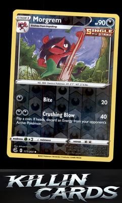 Reverse Holofoil Morgrem 177/264 Pokemon Uncommon SWSH08: Fusion Strike Card NM