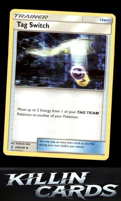 Tag Switch 209/236 Pokemon Uncommon SM - Unified Minds Card NM