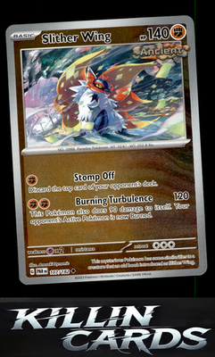 Reverse Holofoil Slither Wing - 107/182 107/182 Pokemon Uncommon SV04: Paradox R