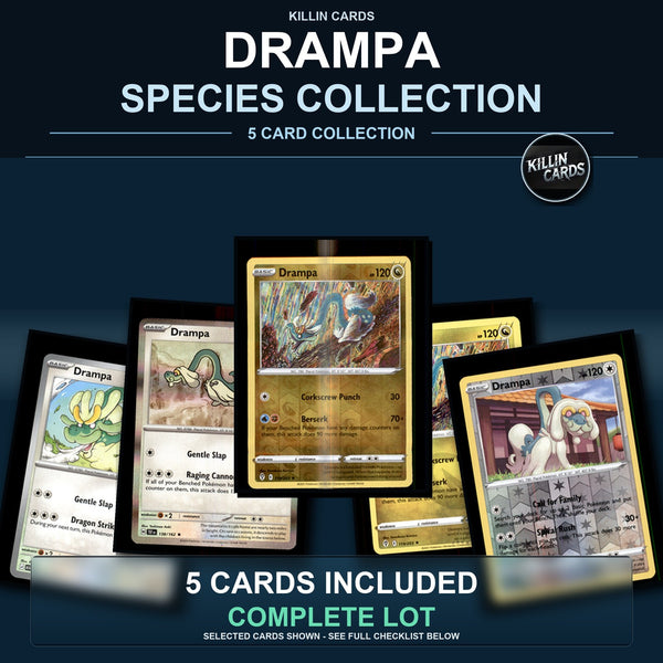 Pokemon TCG Drampa Species Collection 5 Different Cards