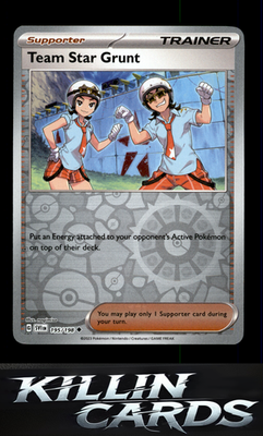 Reverse Holofoil Team Star Grunt - 195/198 195/198 Pokemon Uncommon SV01: Scarle
