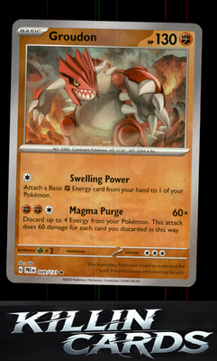 Groudon (Poke Ball Pattern) 049/131 Pokemon Rare SV: Prismatic Evolutions Card L