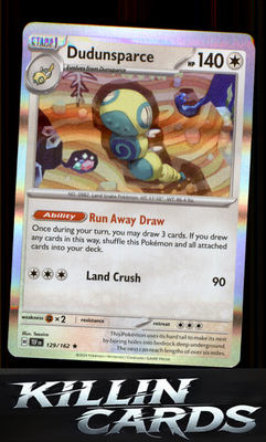 Dudunsparce 129/162 Pokemon Rare SV05: Temporal Forces Card NM