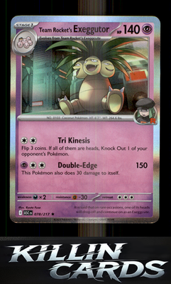 Team Rocket's Exeggutor 078/217 Pokemon Rare ME: Ascended Heroes Card NM