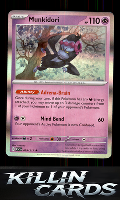 Munkidori 099/217 Pokemon Rare ME: Ascended Heroes Card NM