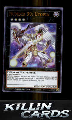 1st Edition Number 39: Utopia DUPO-EN104 YuGiOh Ultra Rare Duel Power Card NM