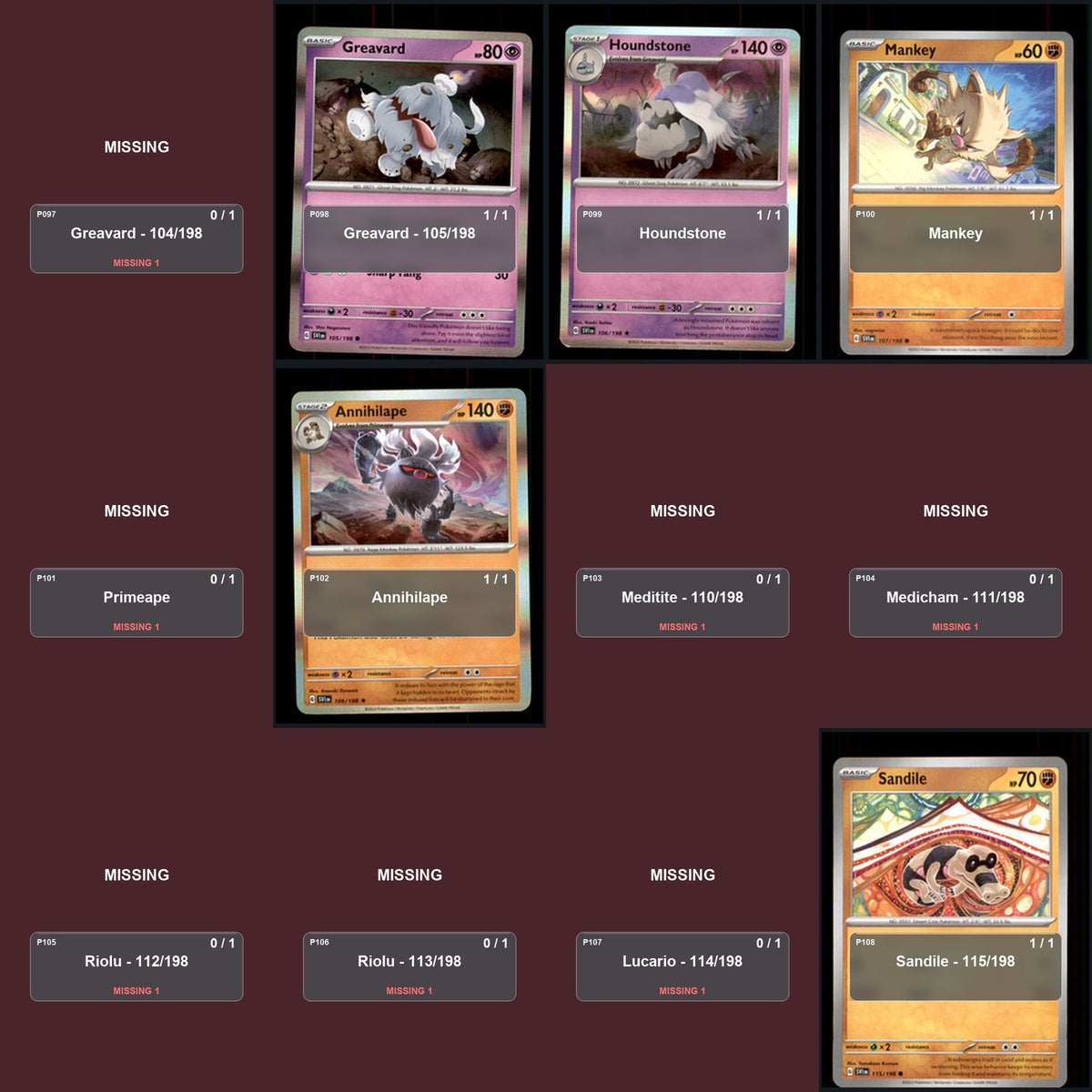 Pokemon TCG SV01: Scarlet & Violet Base Set C/UC/R Standard Set 60 Cards