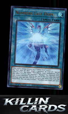 1st Edition Numbers Last Hope BLMR-EN004 YuGiOh Ultra Rare Battles of Legend: Mo