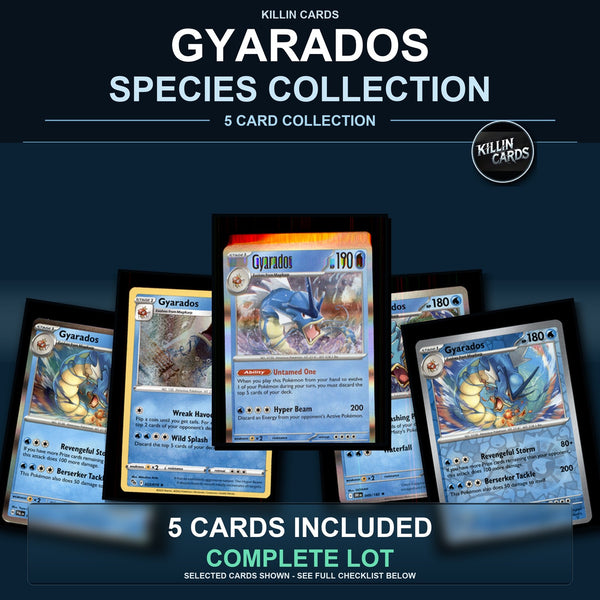 Pokemon TCG Gyarados Species Collection 5 Different Cards