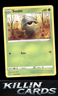 Seedot 010/185 Pokemon Common SWSH04: Vivid Voltage Card NM
