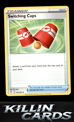 Switching Cups 162/203 Pokemon Uncommon SWSH07: Evolving Skies Card NM