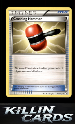 Crushing Hammer 111/113 Pokemon Uncommon Legendary Treasures Card LP