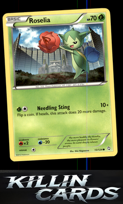 Roselia (13) 13/124 Pokemon Common Dragons Exalted Card LP