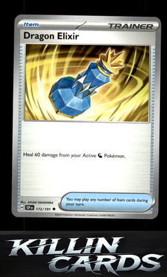 Dragon Elixir 172/191 Pokemon Uncommon SV08: Surging Sparks Card NM