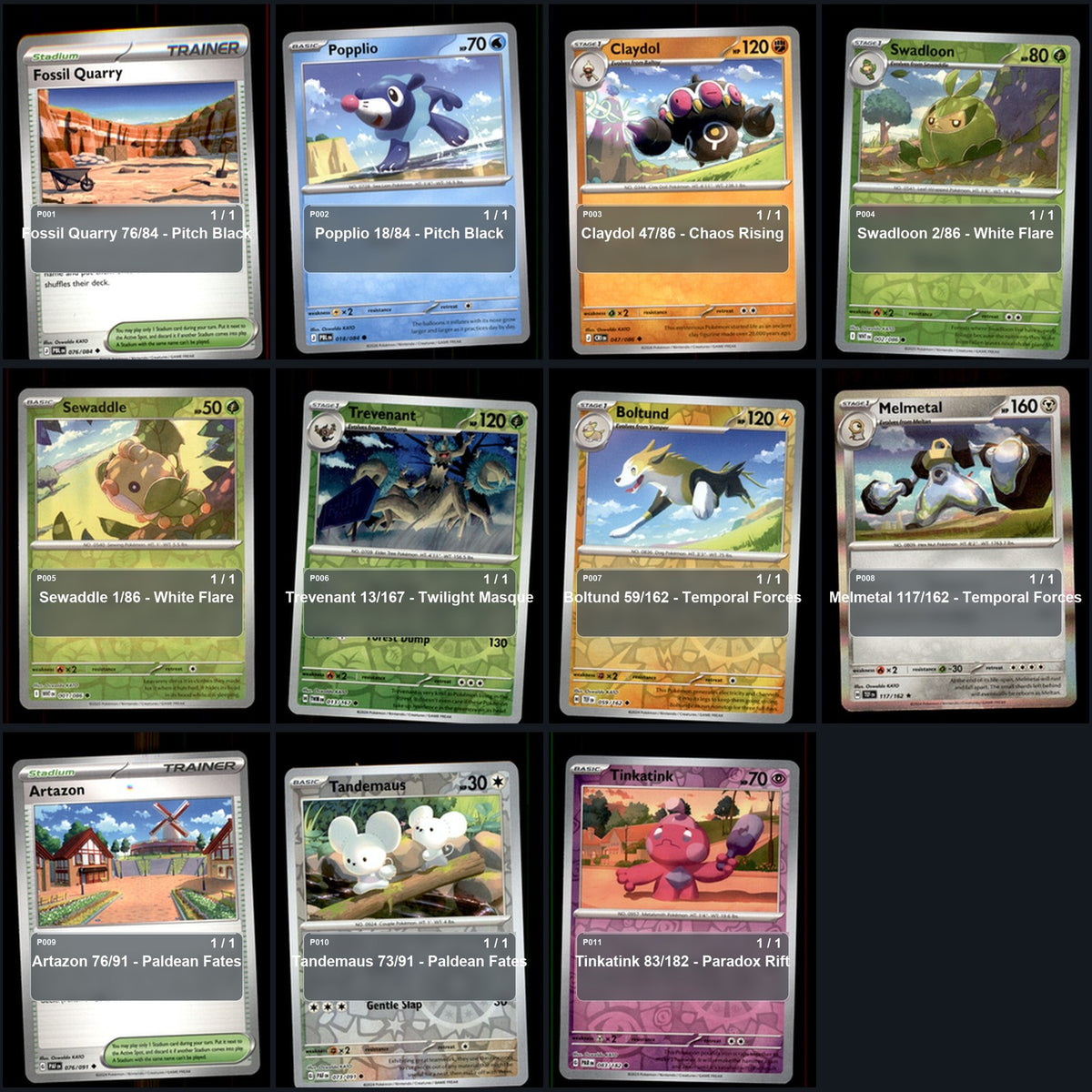 Pokemon TCG Oswaldo KATO Artist Collection 43 Cards Lot