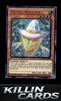 1st Edition Pikari @Ignister MP21-EN001 YuGiOh Ultra Rare 2021 Tin of Ancient Ba