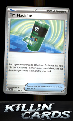 TM Machine 181/182 Pokemon Uncommon SV10: Destined Rivals Card NM