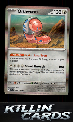 Orthworm 151/193 Pokemon Rare SV02: Paldea Evolved Card NM