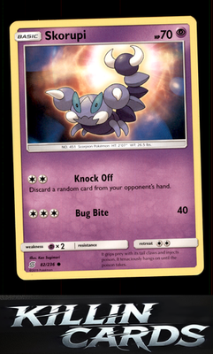 Skorupi 82/236 Pokemon Common SM - Unified Minds Card NM