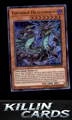 1st Edition Thunder Dragonduo MP19-EN170 YuGiOh Ultra Rare 2019 Gold Sarcophagus