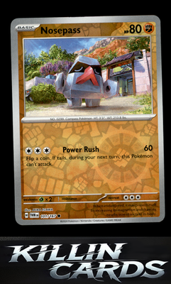 Reverse Holofoil Nosepass 101/167 Pokemon Common SV06: Twilight Masquerade Card