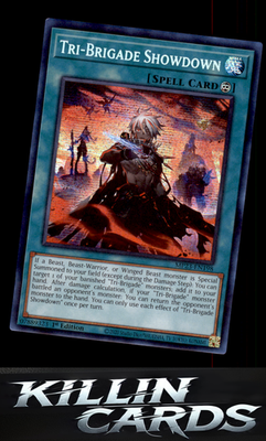 1st Edition Tri-Brigade Showdown MP23-EN198 YuGiOh Prismatic Secret Rare 25th An