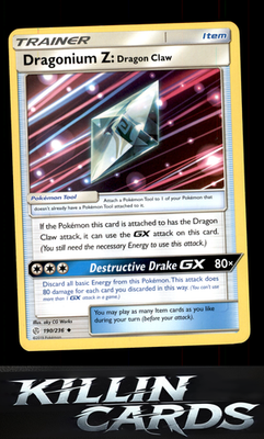 Dragonium Z: Dragon Claw 190/236 Pokemon Uncommon SM - Cosmic Eclipse Card NM