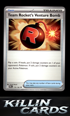 Team Rocket's Venture Bomb 179/182 Pokemon Uncommon SV10: Destined Rivals Card N