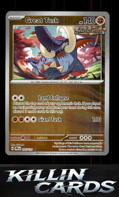 Reverse Holofoil Great Tusk 055/131 Pokemon Uncommon SV: Prismatic Evolutions Ca