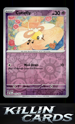 Reverse Holofoil Cutiefly - 075/162 075/162 Pokemon Common SV05: Temporal Forces