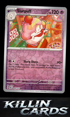 Reverse Holofoil Slurpuff 090/167 Pokemon Uncommon SV06: Twilight Masquerade Car
