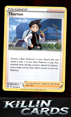 Thorton 167/196 Pokemon Uncommon SWSH11: Lost Origin Card NM