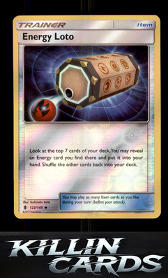 Reverse Holofoil Energy Loto 122/145 Pokemon Uncommon SM - Guardians Rising Card