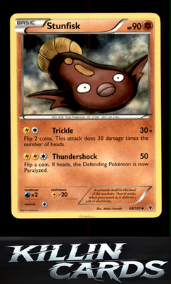 Stunfisk (68) 68/101 Pokemon Uncommon Noble Victories Card LP