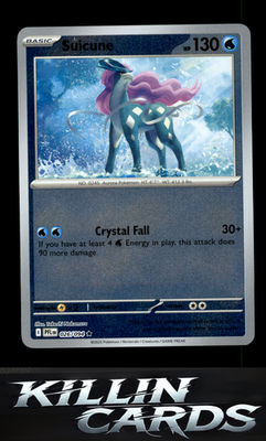 Reverse Holofoil Suicune 026/094 Pokemon Rare ME02: Phantasmal Flames Card NM